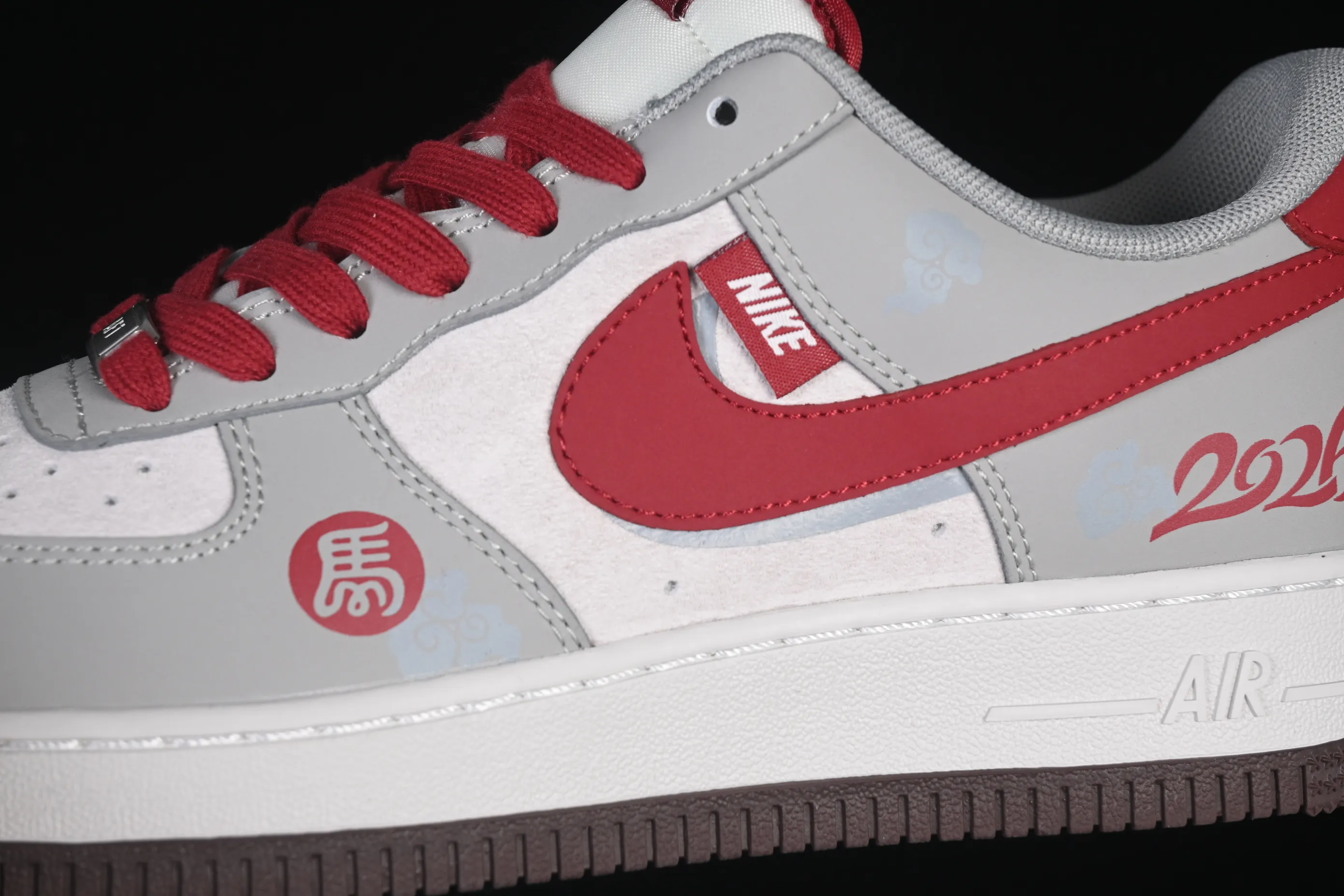 All categories Nk Air Force 1 Air Force series Nk Air Force 1 Low Air Force low-top Nike Air Force 1'07 Low red and gray contrast Air Force 1 low-top casual sneakers HT5088-621